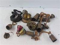 Lot of miscellaneous bells and brass