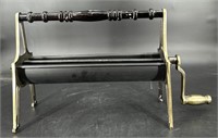 Antique Brass & Wooden Newspaper Roller