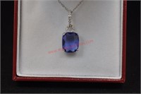 3CT SAPPHIRE NECKLACE