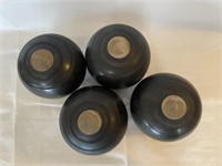 Antique bocce ball set of 4