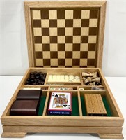 Oak Multi-Game Board Set