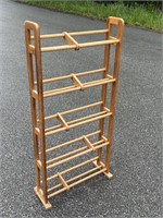 Wooden Media Storage Rack SOLID!