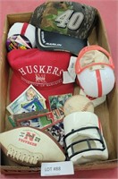 FLAT OF NERB. HUSKERS & OTHER SPORT COLLECTIBLES