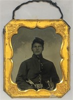 Civil War Union Soldier Tintype Photograph –