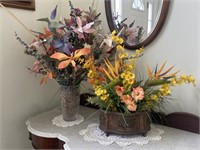 (2) Gorgeous Faux Floral Arrangements