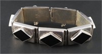 Sterling Silver Onyx Bracelet