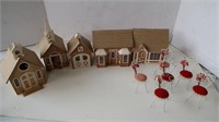 Vintage Small Houses, Churches & Chairs