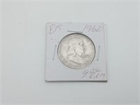 1962 SilverHalf Dollar Ben Franklin US Coin