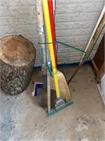 Swiffer, shovel, broom & yardstick