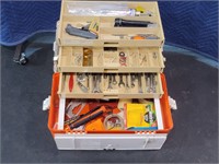 Large Fishing Box with Tools as contents