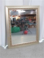 Gold/Silver Toned Framed Mirror