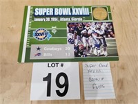 SUPERBOWL XXVIII COIN & FACTS