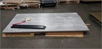 96" GREY DISTRESSED WOOD FINISH CONF. TABLE NEEDS