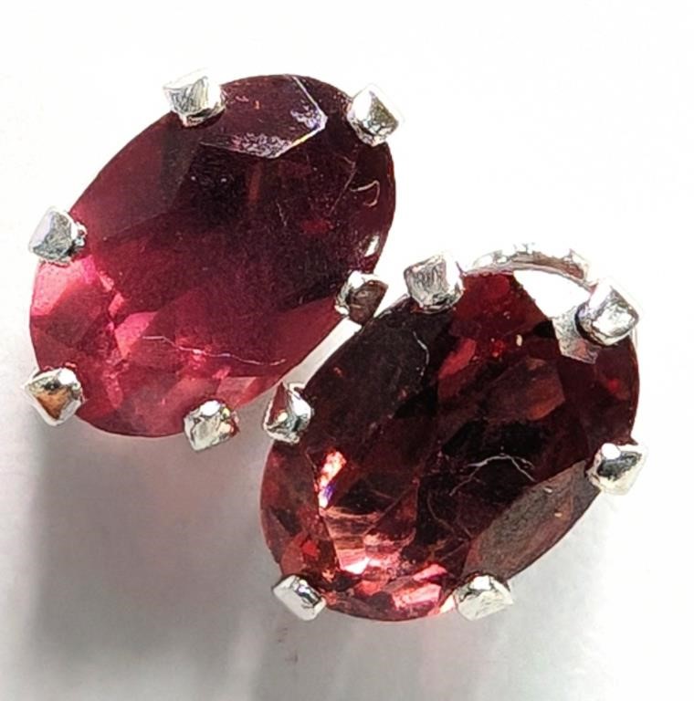 $150 10K  Garnet Earrings