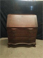 36x 21 x 41.5 in vintage secretary's desk with 4