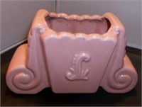 Vintage Pink Ceramic Planter