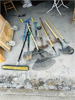 various yard tools