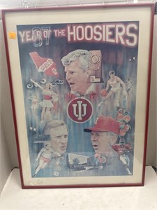 Signed Hoosiers Poster