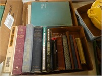2 boxes vintage books