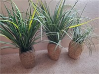 3pc Artificial Grass Decor