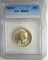 1945 Cent MS67+ RD LISTS $6500