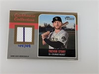 44/99 2019 Topps Heritage Trevor Story Relic Gold