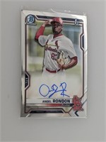 2021 1st Bowman Chrome Auto Angel Rondon RC