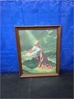 Vintage Jesus Framed Print