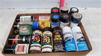 17 Spray Paint Cans & 1 Can of Car & Model Paint