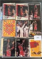 Two pages of NBA Trading Cards mostly Michael