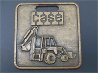 Case Backhoe Loader Watch FOB with leather strap