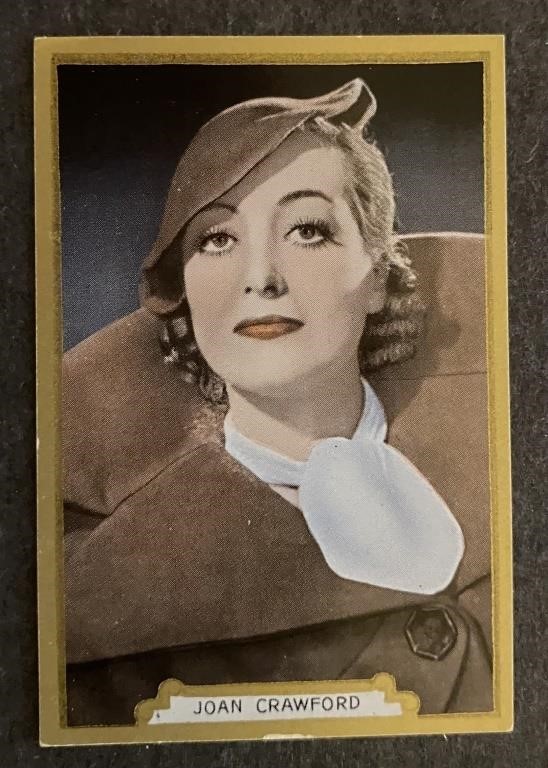 JOAN CRAWFORD: Antique Tobacco Card (1935)