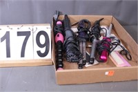 Flat Of Curling Irons And Combs