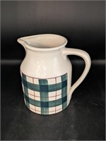 Harston Buffalo Check Pitcher Farmhouse Green