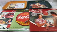 Coca-Cola trays and Coca-Cola calendars (2005,