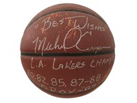 Los Angeles Lakers Michael Cooper Signed Basketbal