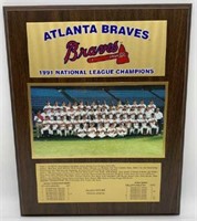 Atlanta Braves 1991 World Series Plaque