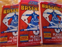 Baseball Sealed Pack Lot of 3 1988 Score