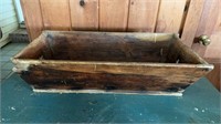 Antique wood box with a hole on each side , may
