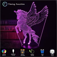 $17  3D  Winged Unicorn Multicolor with Remote