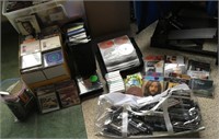 Assortment of CD and Cassette tapes