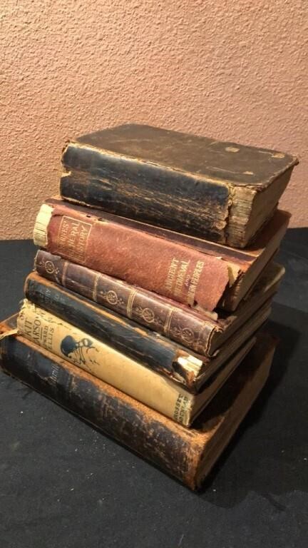 6 Antique Books
