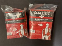 2 Allen Adult orange vest