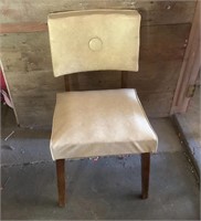 Vinyl mid century sitting chair