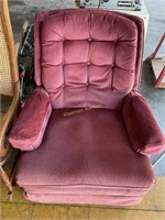 Maroon chair, rocker
