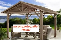 LOT Member's Mark Hardtop Gazebo Incomplete READ