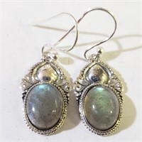 $100 Silver Labradorite Earrings