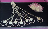 Bulk lot of 12 goddess moon necklaces