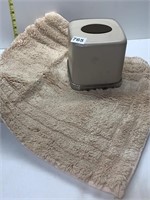 BATHROOM RUG AND TISSUE BOX COVER