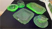 Uranium trays/cups/saucers/bowl